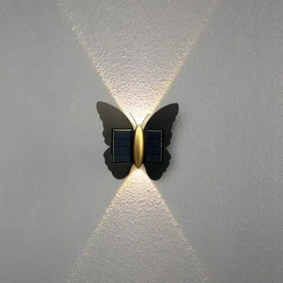 Outdoor Solar butterfly Wall Lamp 